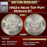 1902-s Morgan Dollar Near Top Pop! $1 ms66+ SEGS