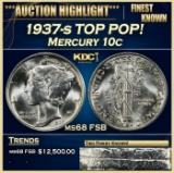 YO 1937-s Mercury Dime TOP POP! 10c ms68 FSB SEGS