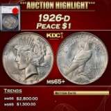 YO 1926-d Peace Dollar $1 ms65+ SEGS