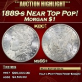 1889-s Morgan Dollar Near Top Pop! $1 ms66+ SEGS