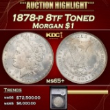 YC 1878-p 8tf Morgan Dollar Toned $1 ms65+ SEGS