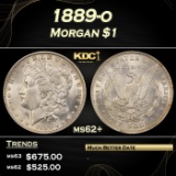 1889-o Morgan Dollar $1 Grades ms62+