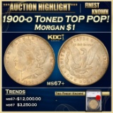 YO 1900-o Morgan Dollar Toned TOP POP! $1 ms67+ SEGS