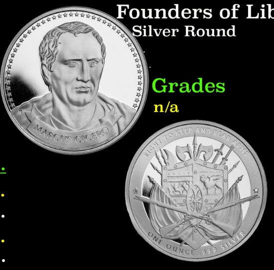 Founders of Liberty: Cicero Keep & Bear Arms 1 oz Silver Round