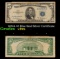 1953A $5 Blue Seal Silver Certificate Grades vf+
