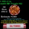 BU Shotgun Lincoln 1c roll, 1981-d 50 pcs Bank Wrapper 50c