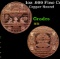 1oz .999 Fine Copper Bullion Round - Silver Certificate 2 Dollar Style Grades Ungraded