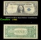1957B $1 Blue Seal Silver Certificate Grades vf+