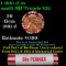 BU Shotgun Lincoln 1c roll, 1981-d 50 pcs Bank Wrapper 50c