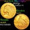*Highlight* 1915-p Gold Indian Half Eagle $5 Choice Unc USCG (fc)