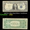 1957B $1 Blue Seal Silver Certificate Grades vf++
