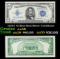 1934A $5 Blue Seal Silver Certificate Grades Choice AU/BU Slider