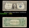 1957B $1 Blue Seal Silver Certificate Grades vf++