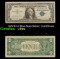 1957B $1 Blue Seal Silver Certificate Grades vf++