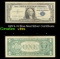 1957A $1 Blue Seal Silver Certificate Grades vf+