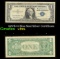 1957B $1 Blue Seal Silver Certificate Grades vf+