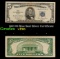 1953 $5 Blue Seal Silver Certificate Grades vf++