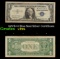 1957B $1 Blue Seal Silver Certificate Grades vf++