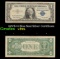 1957B $1 Blue Seal Silver Certificate Grades vf+