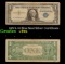 1957A $1 Blue Seal Silver Certificate Grades vf+
