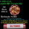 BU Shotgun Lincoln 1c roll, 1981-d 50 pcs Bank Wrapper 50c