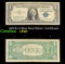 1957B $1 Blue Seal Silver Certificate Grades vf++