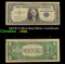 1957B $1 Blue Seal Silver Certificate Grades vf+