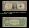 1957B $1 Blue Seal Silver Certificate Grades vf++