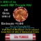 BU Shotgun Lincoln 1c roll, 1981-d 50 pcs Bank Wrapper 50c