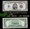 1934C $5 Blue Seal Silver Certificate Grades Select CU