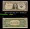1957 $1 Blue Seal Silver Certificate Grades vf+