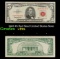 1963 $5 Red Seal United States Note Grades vf++
