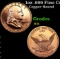 1oz .999 Fine Copper Bullion Round - Franklin Half Dollar Style Grades Ungraded