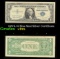 1957A $1 Blue Seal Silver Certificate Grades vf+