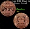 1oz .999 Fine Copper Bullion Round - Silver Certificate 2 Dollar Style Grades Ungraded