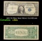 1957 $1 Blue Seal Silver Certificate Grades vf+