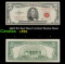 1963 $5 Red Seal United States Note Grades vf++