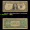 1957B $1 Blue Seal Silver Certificate Grades vf+