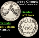 1988-s Olympic Proof Modern Commem Dollar $1 pr70 dcam SEGS