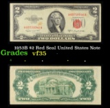 1953B $2 Red Seal United States Note Grades vf++