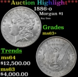 *Highlight* 1886-o Morgan Dollar $1 Select+ Unc USCG (fc)