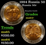 1994 Russia 50 Rubles  Y# 369 Grades Choice+ Unc