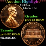 *Highlight* 1973-s Proof Lincoln Cent 1c pr70 rd DCAM SEGS (fc)