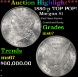 *Highlight* 1880-p Morgan Dollar TOP POP! $1 ms67 SEGS (fc)