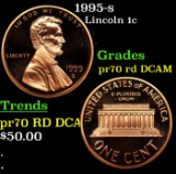 1995-s Proof Lincoln Cent 1c pr70 rd DCAM SEGS