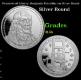 Founders of Liberty: Benjamin Franklin 1 oz Silver Round