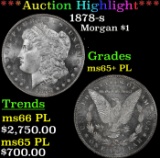 *Highlight* 1878-s Morgan Dollar $1 ms65+ PL SEGS (fc)