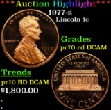 *Highlight* 1977-s Proof Lincoln Cent 1c pr70 rd DCAM SEGS (fc)