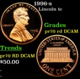 1996-s Proof Lincoln Cent 1c pr70 rd DCAM SEGS