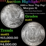*Highlight* 1880-o Morgan Dollar Near Top Pop! $1 ms65 SEGS (fc)